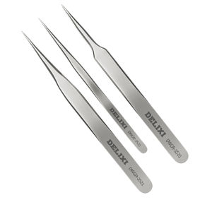 DELIXI | Anti-static Fine Bent Tweezers Tool