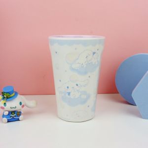 Sanrio KT Cat Milk Cup Storage Box Dental Care Brushing Teeth Cup Dining Utensils Childrens Japanese Style Bedroom Accessories