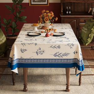 ZISHI | Waterproof Oil-Proof Wash-Free Elegant American Rustic Square Tablecloth