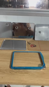 Biển Số Xe Máy - Xe Điện INOX Cao Cấp VIỀN CHẤM BI L1 - Bóng Gương Chống Rung Chống Nước