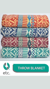 ETC Throw Blanket Brocade Design (THB01)