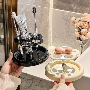 Giá Để Chổi Sừng Acrylic Giá Để Đồ Vệ Sinh Cá Nhân Đế Chổi Điện Giá Để Kem Đánh Răng Thiết Kế Đơn Giản Sang Trọng Đa Năng