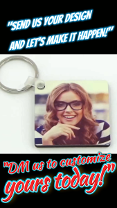 Wood MDF Sublimation Keychain Custom Picture Quote | Gift Bestfriend | Teacher Day | Business QR | Birthday