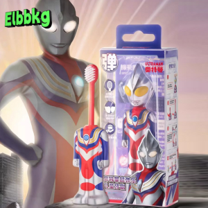 Bounce Ultraman Toothbrush Retractable Cartoon Childrens Toothbrush Soft Bristle Student Toothbrush Oral Care Supplies