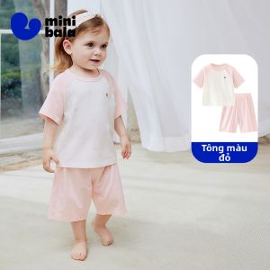MINI BALA | Bộ Đồ Ngủ Nhanh Khô Chống Khuẩn Cho Trẻ Em Từ Cúc La Mã
