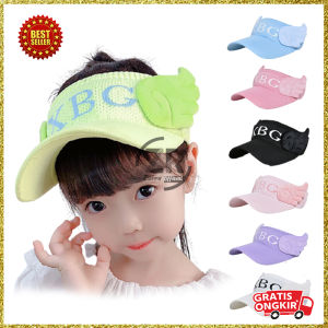 TOPI PANTAI ANAK PEREMPUAN VISOR ANAK COWOK SUNSHADE MOTIF XBG WINGS BASEBALL ANTI UV KIDS CAP BTF ZIORRA