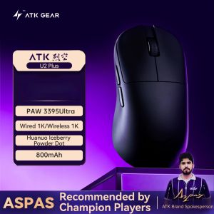 ATK BlazingSky U2V2 Mini/Ultimate Wireless Mouse Lightweight Ergonomics PAW3955/PAW3950ultra Sensor U2 Plus/Pro Max Gaming Mouse