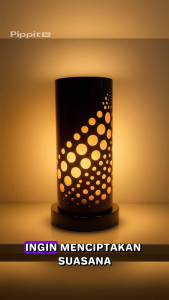 Lampu Tidur Aesthetic Lampu Meja Vintage Classic Motif Spiral Vintage Bed Lamp