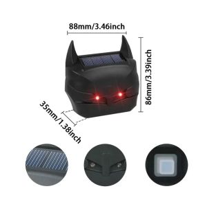 Solar mouse repeller home courtyard balcony batman ultrasonic outdoor cat dog bird new animal repeller