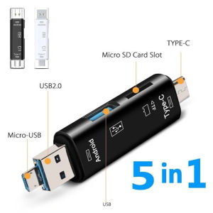 5 in 1 Usb 3.0 Multifunction Memory Card Reader Type C Usb Micro Usb Reader Adapter TF/SD OTG USB Card Mobile Phone Accessories