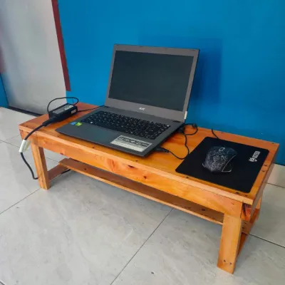 Meja Lesehan Bahan Kayu Bongkar Pasang Ukuran 100x40