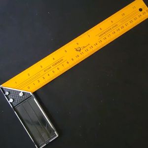 Penggaris Siku Tukang 30 cm Stainless - Pasekon 12 Inch