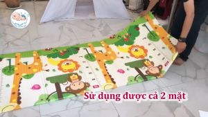 Thảm chơi cho bé xốp Silicone XPE 2 mặt cao cấp công nghệ Hàn Quốc chống nóng chống trơn trượt và chống nước 1m5 x 1m9 / 1m6 x 1m8 / 1m8 x 2m - Thảm chơi cho bé xốp Silicon XPE 2 mặt cao cấp