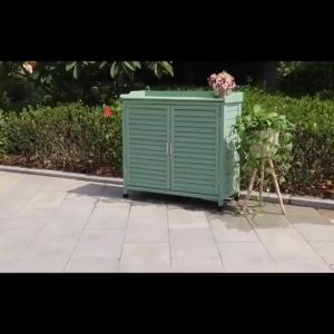 Outdoor Household Balcony Shoe Cabinet Villa Door Large Capacity Storage Cabinet Waterproof and Sun Protection Garden Tool Storage Cabinet