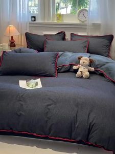 Kiss Dear | Winter Pure Cotton Two-sided Milk Velvet Four-Piece Bedding Set