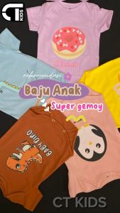 Jumper Karakter Bayi & Jumpsuit Katun Newborn Bodysuit