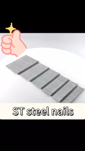 Zinc-Coated Steel Nail Assortment for Concrete & Masonry Work ST18-ST64 | Rust-Resistant Nail Driven Fasteners | Wall-Gun Compatible | 1000 Pcs