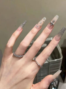 Nghệ Thuật Làm Móng Tay Thủ Công Mùa Thu Đông Màu Nude Cao Cấp Sáng Bóng Có Đính Đá Ngọc Trai Thanh Lịch Ngọt Ngào Mát Mẻ Cho Học Sinh