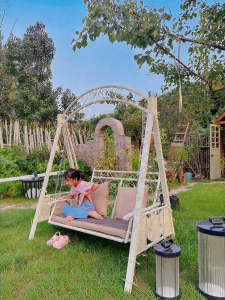 ZIYE | Outdoor Garden Swing Chair Double Capacity Iron