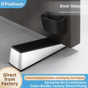 Anti-collision Moveable Door Stop No-drilling Wood Glass Door Limiters