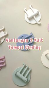 Gantungan Tempel Hook Cabang 3 Sisi / Gantungan Tempel Dinding / Gantungan Dinding Cabang 3-BJ