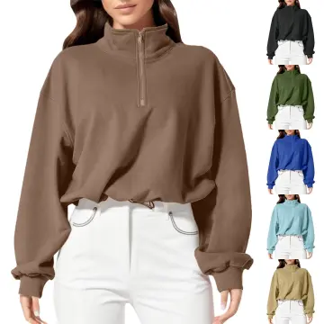 Shop Half Zip Sweatshirt For Women with great discounts and prices online Sep 2024 Lazada Philippines