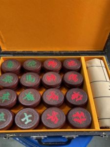 Ebony Rosewood Large Portable Chess Set
