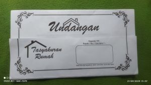 10Pcs Undangan Tasyukuran Rumah/ Khitan/ Aqiqah/ Pernikahan dll
