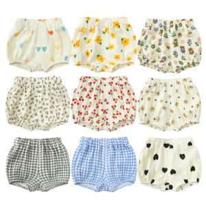 2025 Toddler Baby Summer Shorts Cotton Linen Cartoon Breathable Children Lounge Clothes for 3M-6T Boy Girl Korean Cute PP Pants