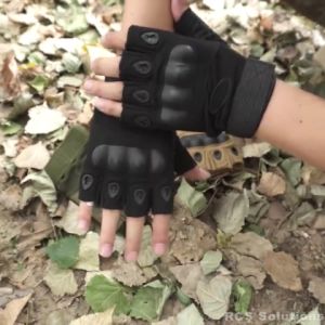 Gloves For Sport (Cycling/ Mororbike/ Fitness) Half Finger Glove Combat Sports Training Fitness MMA Gloves