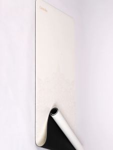 G Likelihood Yoga Mat Natural Rubber Anti-slip Material Portable White Wide Mandala Flower Design Comfortable Fitness Mat