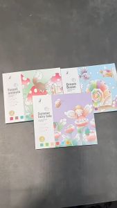 (🇸🇬 Local seller)Watercolor Coloring Sticky Notes Portable Childrens Watercolor Painting Graffiti Gouache Book for Fun Watercolor Art and Creativity