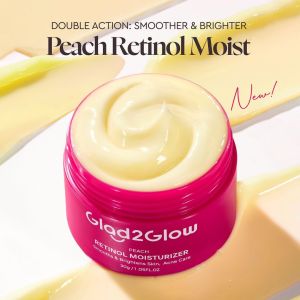 DAPAT 3PCS GLAD2GLOW PEACH RETINOL MOISTURIZER  Perawatan Mencerahkan Wajah