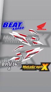 Striping/Stiker Variasi Beat Karbu Tahun 2008 –2012 Model Terbaru BKU 14 PREMIUM