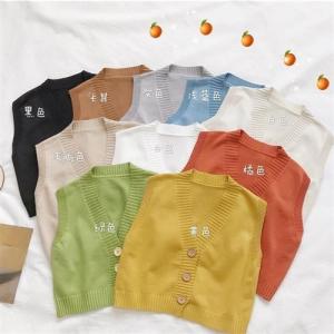 เสื้อกั๊กถักสั้นผู้หญิงฤดูใบไม้ผลิและฤดูใบไม้ร่วง 2024 ใหม่ ชุดชั้นในสไตล์ญี่ปุ่น ชุดชั้นในผู้หญิง ชุดชั้นในฤดูใบไม้ร่วงและฤดูหนาว