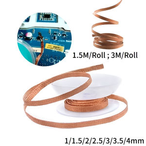 Desoldering Braid Tape Copper Welding Solder Remover 1/1.5/3.5/4mm Wire Soldering Wick Tin Lead Cord Flux BGA Repair Tool