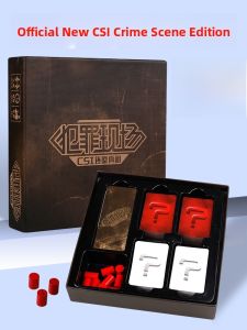 Adult Casual Detective Card Game Crime Scene Tabletop Game 1+2 Edition Integrated Logic Puzzle Game for Party Gatherings