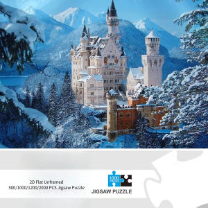 1000 Pieces Schwanstein Castle Jigsaw Puzzle Home Decor Adults Puzzle Games Family Fun Floor Puzzles Educational Toys
