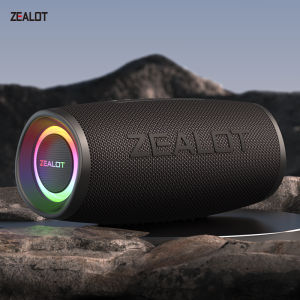 ลำโพงบลูทูธ S56 zealot พลังขับ40W พร้อมประสิทธิภาพเบสยอดเยี่ยม IPX6 กันน้ำตั้งแคมป์กลางแจ้ง