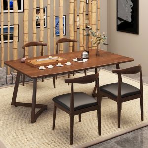 Modern Home Office Small Apartment Living Room Balcony Tea Table Set Luxury Minimalist Gongfu Tea Desk Combination round Table