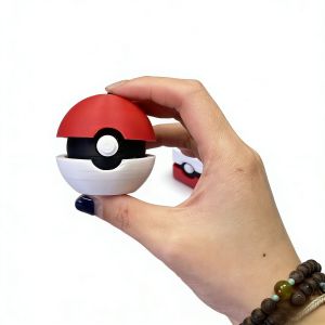 Bandai | Hot Pokemon Pokeball Fidget Toy Keychain Press Button Stress Relief Pendant Decoration