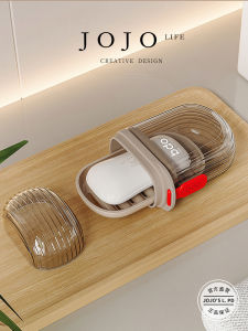 Portable Travel Soap Dish Creative Sealed Cover Drainage Mr. Grocery Soap Box Nordic Style Mass Appeal Non-Handmade