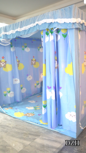 DZH dzh ผ้าม่าน 4 ด้าน ดีไซน์ใหม่มุ้งกันยุง5ฟุต มุ้งกันยุง 6/6.6 ฟุต ส่วนสูงอัพเกรด 170 ซม การออกแบบชิ้นเดียว ยางยืดกันกระแทกมีค