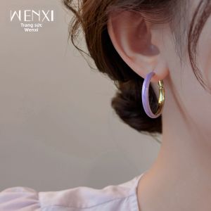 WENXI | Khuyên Tai Drip Glazed Lavender