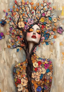 Jigsaw Puzzle for Adults 500/1000/1200/2000PCS Abstract Female Portrait Artwork Mindful Game Stress Relief Decor Gift