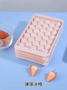 33 Grids Round Ice Cube Tray Ball Jelly Mold Maker Kitchen Party Cooking Use Freezer Round Ice Cube Mold