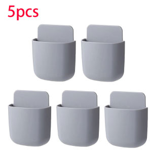 New Wall Mounted Storage Box Mobile Phone Plug Holder Stand Rack Remote Control Storage Organizer Case For Air Conditioner TV。；’