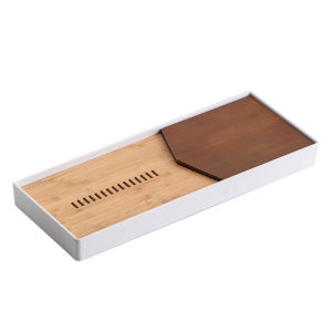 SANXUN | Simplified Home Storage Water Tea Tray Bamboo Small Modern Tea Set