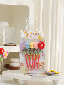 Teachers Day Gift Practical High-end Flower Bouquet Red Pen for Female Teacher DIY Creative Handmade Kindergarten Supplies