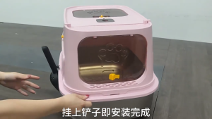 【🔥🔥SG SPOT】PREMIUM Stainless Steel Litter Box | Large Closed Cat Litter Container with UV Lamp| Enclosed Cat Toilet